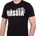 Футболка «RUSSIA» чёрная