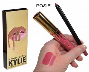 МАТОВЫЙ БЛЕСК KYLIE + КАРАНДАШ ДЛЯ ГУБ, POSIE - 2В1 NEW