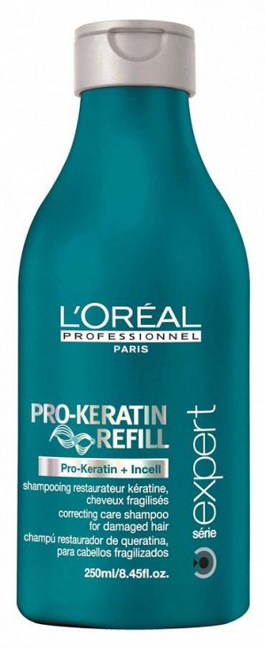 Loreal Keratin Refill Восстанавливающий и укрепляющий шампунь с кератином 250мл