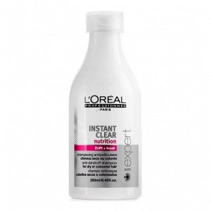 Loreal Instant Clear Nutritive Шампунь против перхоти для сухих поврежденных волос 250 мл