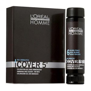 Loreal Professionnel Homme Cover5 Тонирующий гель Естественное тонирование седины №3 Темный шатен, 3х50 мл