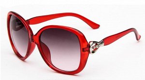 Солнцезащитные очки красные с "замочком" на дужке