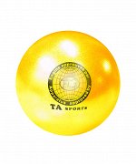 Мяч для х/г 19см 400г, TA sport T8, желтый