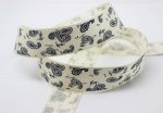 Лента атласная с рисунком