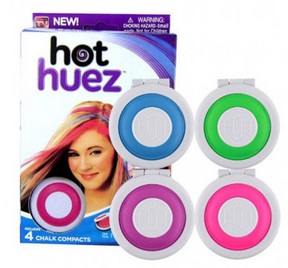 Цветные мелки для волос HOT HUEZ