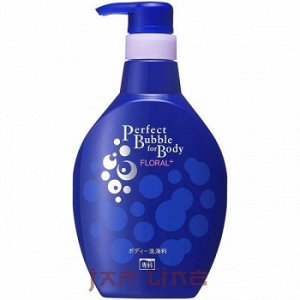 "SHISEIDO" "SENKA" "Perfect Bubble" Дезодорирующий гель для душа с эффектом увлажнения с гиалуроновой кислотой с цветочным арома