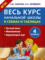 Узорова О.В., Нефедова Е.А. Весь курс начальной школы в схемах и таблицах 4 класс. Школьный курс в схемах и таблицах. (АСТ) 2016