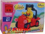 1205 конструктор Girls д/девочек, 34 дет., в коробке 153961