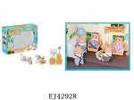 012-08 В набор мебели + пианино д/зайчиков, (больш. коробка)
