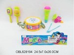 8298 набор музыкальных инструментов Music, в пакете 281948