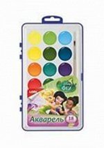 Акварель Disney Феи, Человек-паук,Тачки 18 цветов в пластике