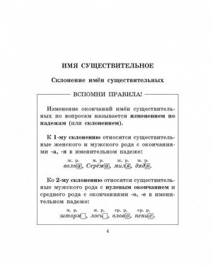 Правила и упражнения по русс.яз 4 класс