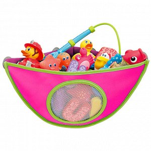 Органайзер Органайзер для игрушек в ванной ц. розовый