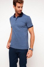 Renkli Yaka Basic Polo T-shirt
