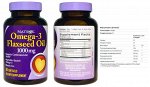 Natrol Льняное масло омега 3, 1000 мг
