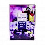 Deoproce Маска-салфетка с черникой и красным вином Purple Color Synergy Effect Mask Sheet