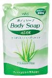 Крем-мыло для тела "Wins Body Soup aloe" с экстрактом алоэ и богатым ароматом (мягкая упаковка) 400 мл/20