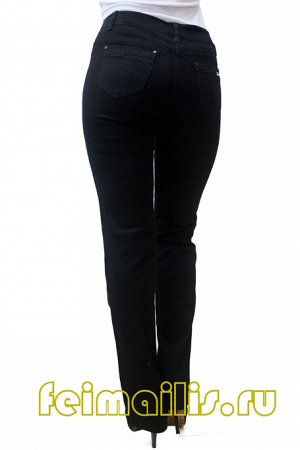 MS8476--Прямые черные джинсы р.9(5 шт)