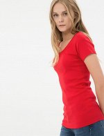 Crew Neck T-Shirt Red