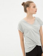 V Neck T-Shirt Grey