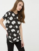 Printed T-Shirt Black