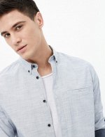 Slim Fit Shirt Light Blue