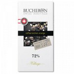 Шоколад&quot;BUCHERON&quot;72%(зерна кофе и апел)картон 100г 1\10