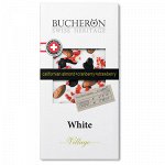 Шоколад&quot;BUCHERON&quot;БЕЛЫЙ минд+клюква+клубника картон 100г 1/10