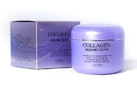 Jigott Collagen Healing Cream Крем для лица Коллаген, с выраженным лечебным эффектом, 100 гр.