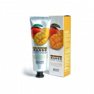 Jigott  Real Moisture Mango Hand Cream Увлажняющий крем для рук с экстрактом Манго, 100 мл."