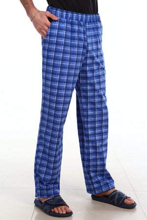 брюки Брюки мужские трикотажные с двумя боковыми карманами, в карманах декоративные вставки из однотонной ткани. Пояс на резинке. Отлично подходят для дома и теплого времени года. Большой размерный ря