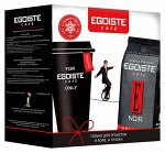 Набор Кофе EGOISTE NOIR в зернах (Beans) 250гр м/у +стакан пластик