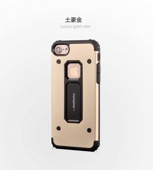 Чехол Motomo 3 tpu + алюминий золото iphone 5/5s/ 6/ 6s/  7 /7+