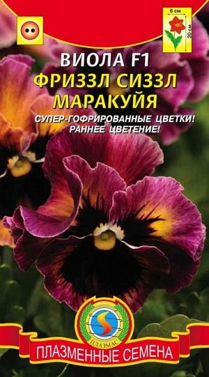 Виола Фриззл Сиззл F1 Маракуйя (супергофрированные крупные цветки, компактная, НОВАЯ РАСЦВЕТКА)