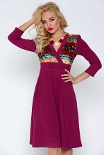 Платье &quot;Ася&quot; (брусника).