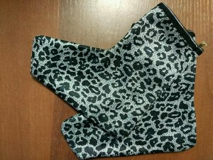 Цветные носки - лодочки цвет: в серый леопард