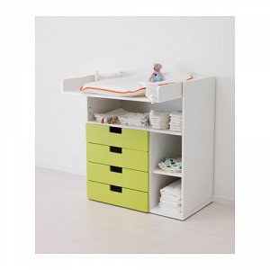 СТУВА Пеленальный/письменный стол, белый