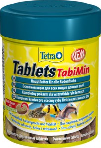 TabiMin корм для всех видов донных рыб двухцветные с содержанием креветок 58 таб