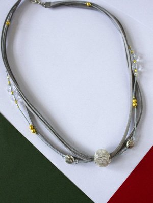 Мэделин ожерелье серый
