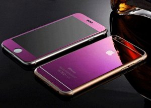 Стекло цветное комплект front + back iphone 7 plus