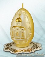 свеча Яйцо с церковью