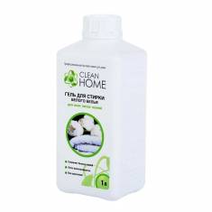 CLEAN HOME Гель для стирки 1000мл для белого белья /10шт/