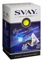 Чай Svay&quot;Жасмин&quot;зеленый пирамидки 20 пир. 1\12