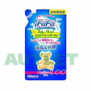 NS Жидкое мыло для стирки детского белья "FaFa" с цветочным ароматом мягкая упаковка, 810 мл