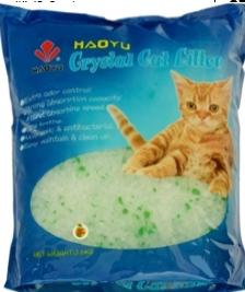 Силикагелевый наполнитель Haoyu Crystal Cat Litter 4л Яблоко (1,8кг)