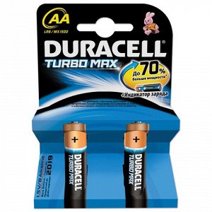 DURACELL TurboMax AA Батарейки алкалиновые 1.5V LR6 2шт