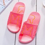 Резиновые шлепанцы зайка красные