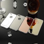Чехол силиконовый зеркальный серебро  iphone 4/4s /5/5s/ 6/ 6s/ 6+/ 7 /7+