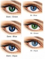 Перекрывающие цветные контактные линзы (EyeMed) ADORE DIOPTR (2л) ПЛЮСОВЫЕ!