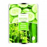 Deoproce Маска-салфетка с бамбуком и огурцом Yellow-Green Color Synergy Effect Mask Sheet